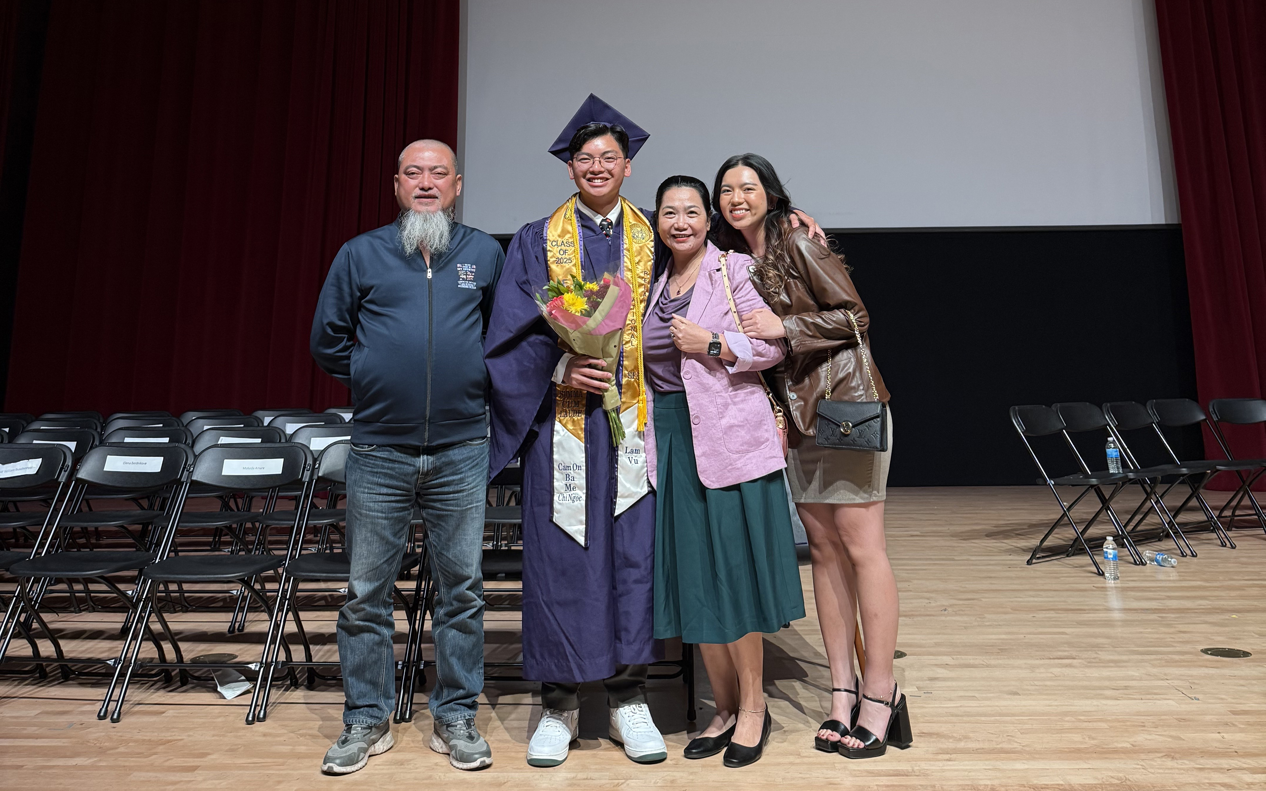 Lam and his family