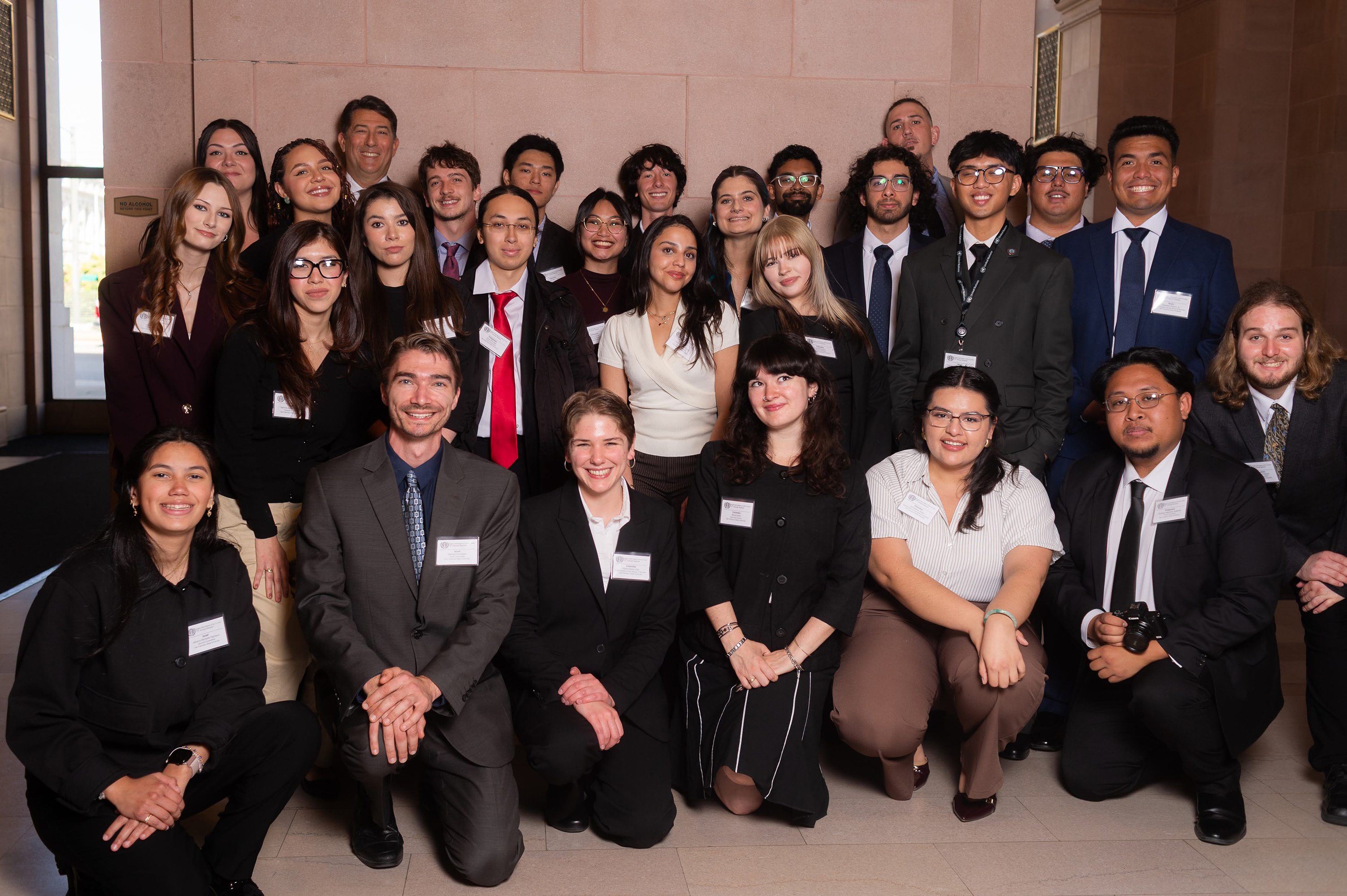 Group photo of the students at the event