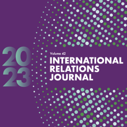International Relations Journal volume 42, 2023 cover