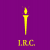 I.R.C. logo in yellow on purple background